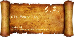 Olt Pompilla névjegykártya